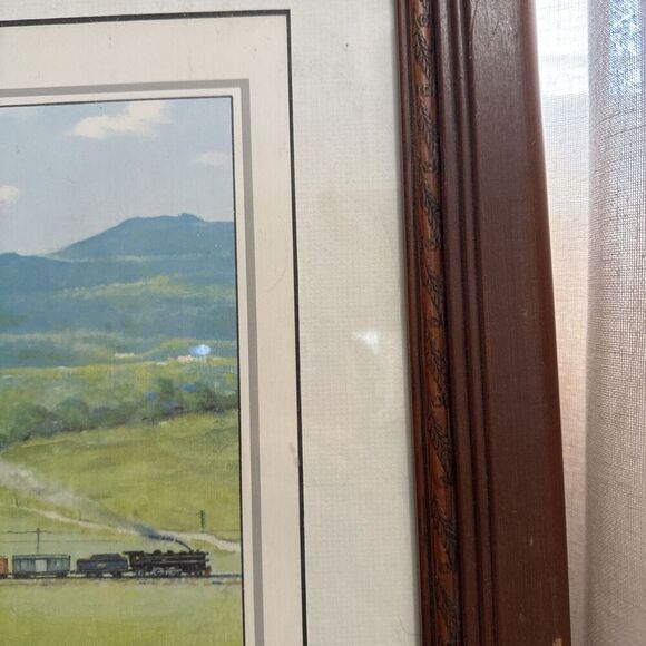 Norman Rockwell "Watching The Train" Boyhood Dreams Four‎ Seasons Summer Framed - Picture 7 of 8